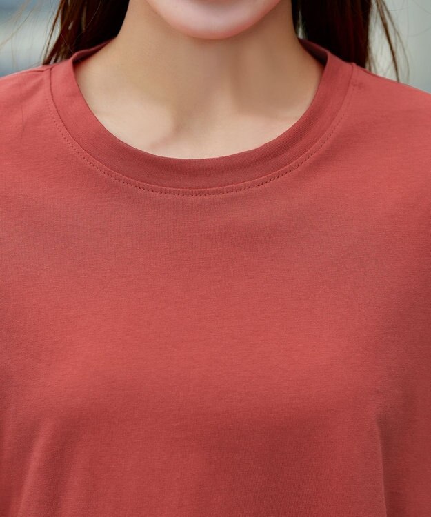 Tiaclasse 【洗える】ギャザー切り替えフレアプルオーバー コーラル