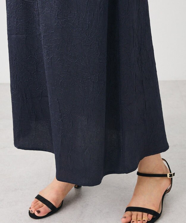 CRAFT STANDARD BOUTIQUE 光沢ワッシャースカート Black