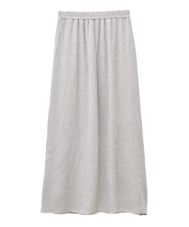 CRAFT STANDARD BOUTIQUE 光沢ワッシャースカート Gray