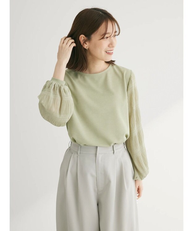 Green Parks マジョリカスリーブカットプルオーバー Mint