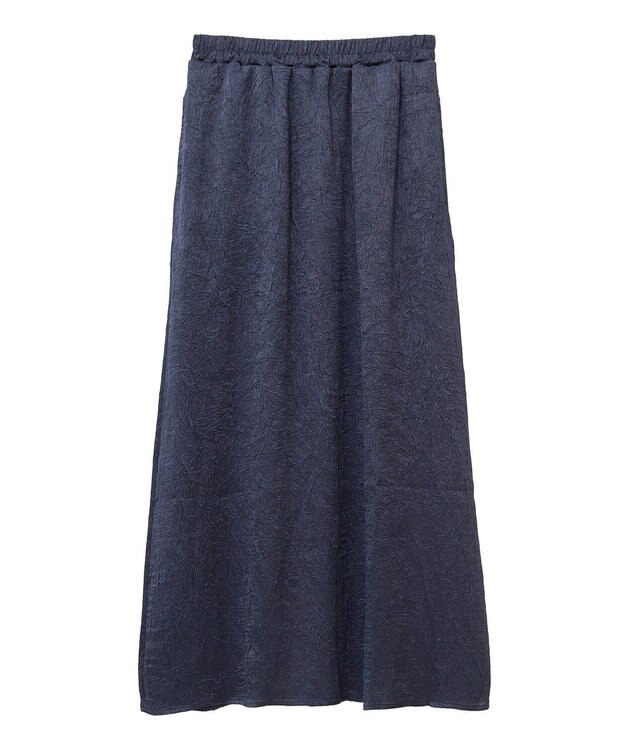 CRAFT STANDARD BOUTIQUE 光沢ワッシャースカート Black