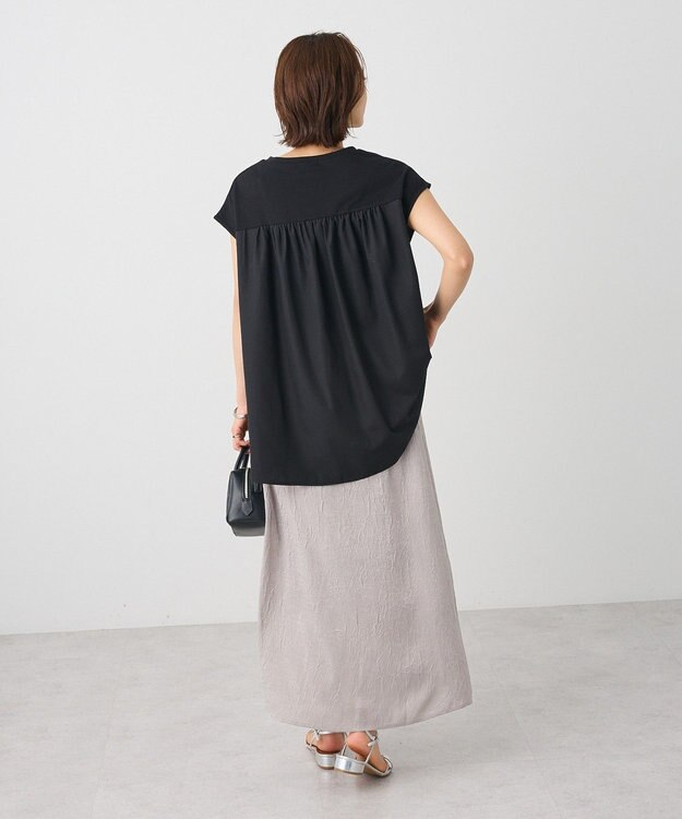 CRAFT STANDARD BOUTIQUE 光沢ワッシャースカート Gray
