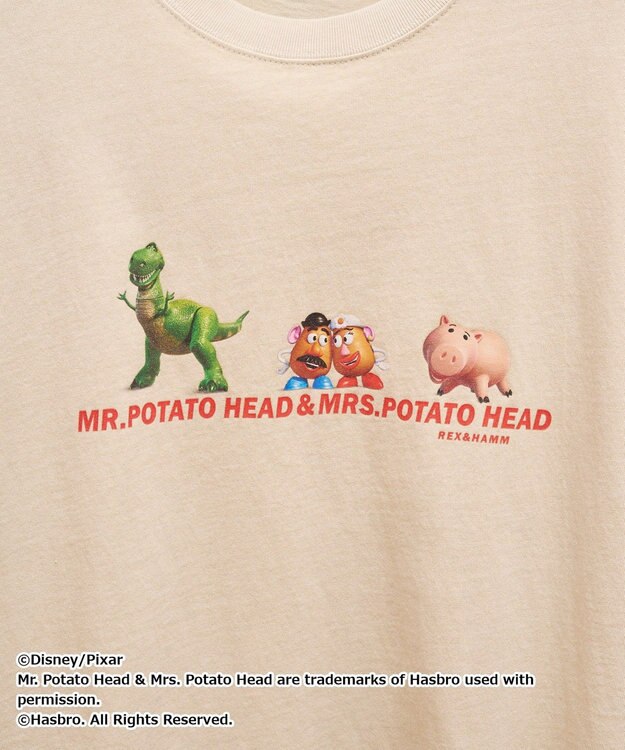 AMERICAN HOLIC 【TOY STORY】ヴィンテージ加工グラフィックTシャツ Beige