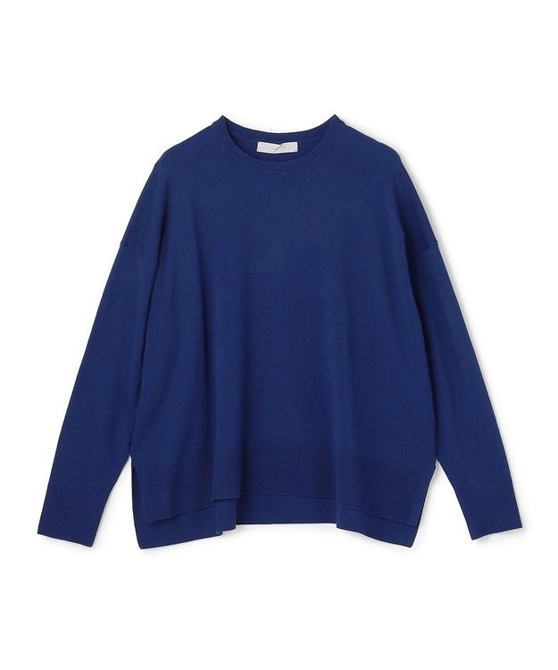 UNFILO 【リピート率の高さが魅力！毎シーズン大好評】マイビューティニット クルーネック ディープブルー