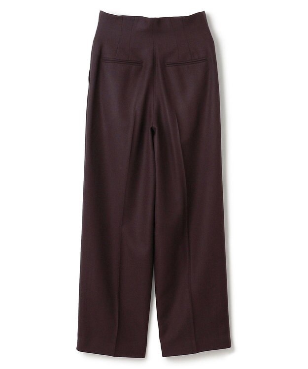 BEIGE， TERNES / フロントジップワイドパンツ Bordeaux