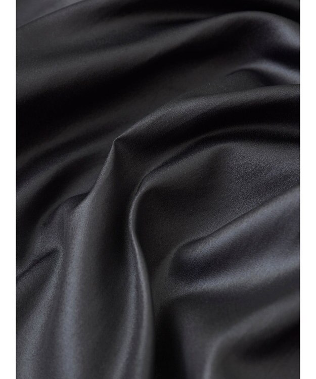 Green Parks レザー風キャミワンピース Black