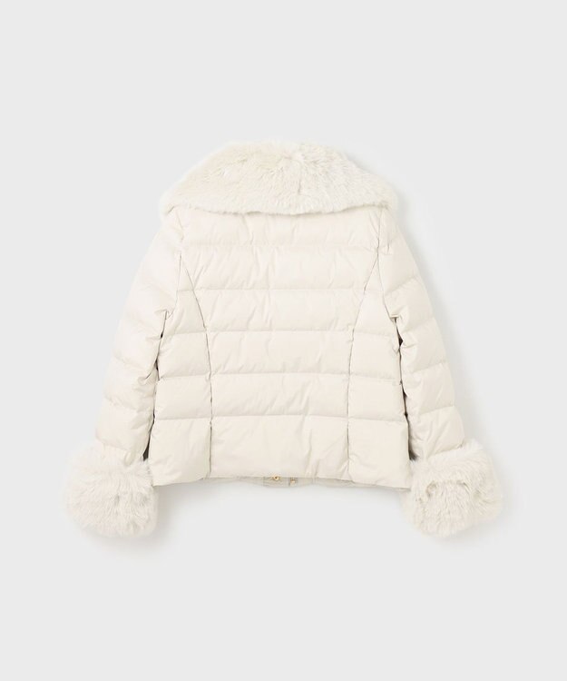 GRACE CONTINENTAL ファーショートダウンジャケット キナリ