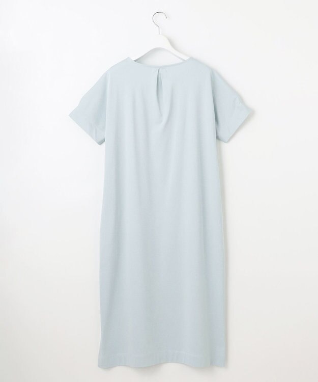 J.PRESS LADIES 【WEB限定カラーあり・洗える】コットンスムース ドルマンスリーブ ワンピース 【WEB限定カラー】アクアグリーン系