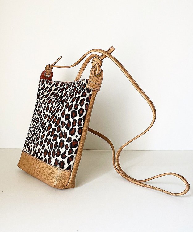 Hekhèr Le Style de Vie 【日本製】ハラコ×シュリンクレザー ショルダーバッグ レオパード