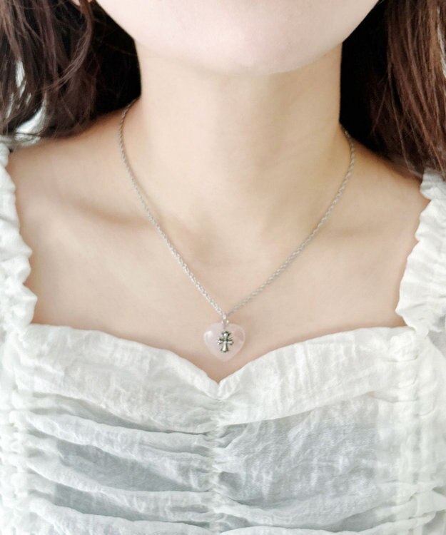 WEGO Lクロスハートネックレス 柄2