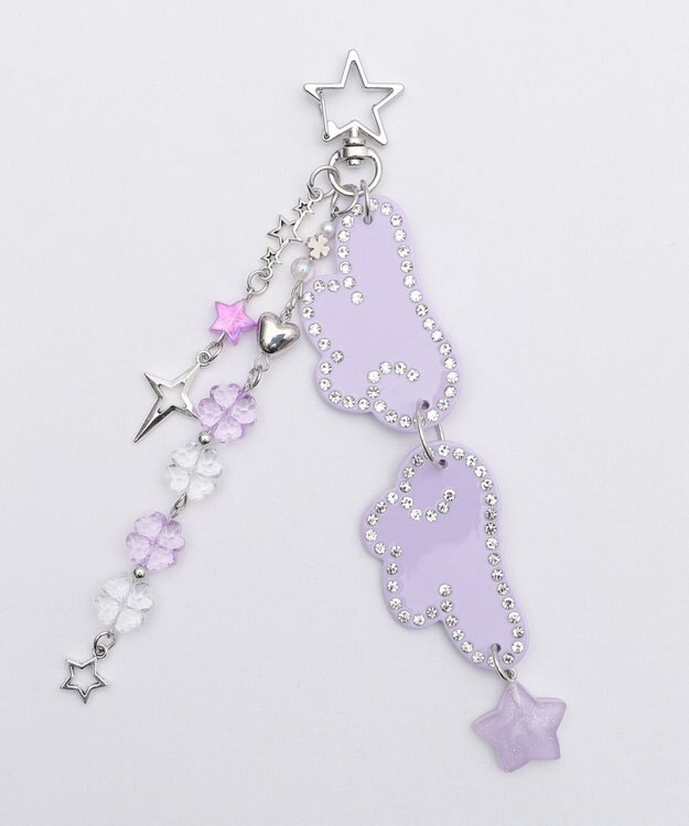 WEGO ANGELビーズセットキーホルダー ライトパープル