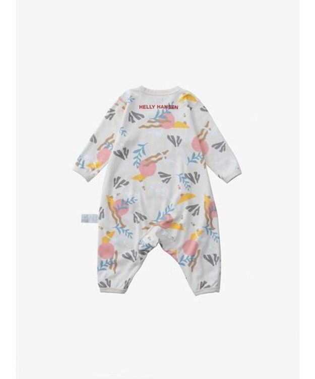 HELLY HANSEN 【べビー】マイファーストHHプリントロンパースセット アイボリー