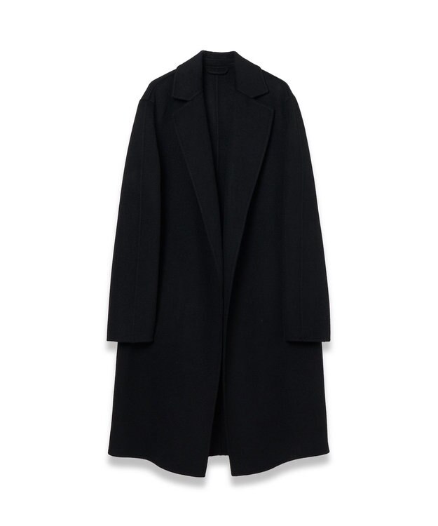 JOSEPH 【FOUNDATIONS】ダブルフェイスカシミヤ　ラップコート Black