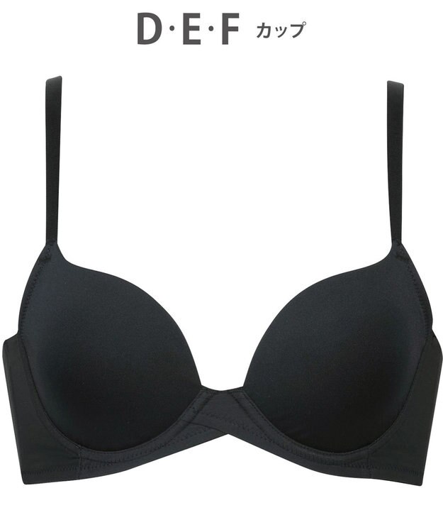 WACOAL ブラジャー 【EverChic】 モールドカップ Ｔシャツブラ 背中に段差がつきにくい サイズや体型特徴に合わせた設計 レディース BRB494 /ワコール ブラック