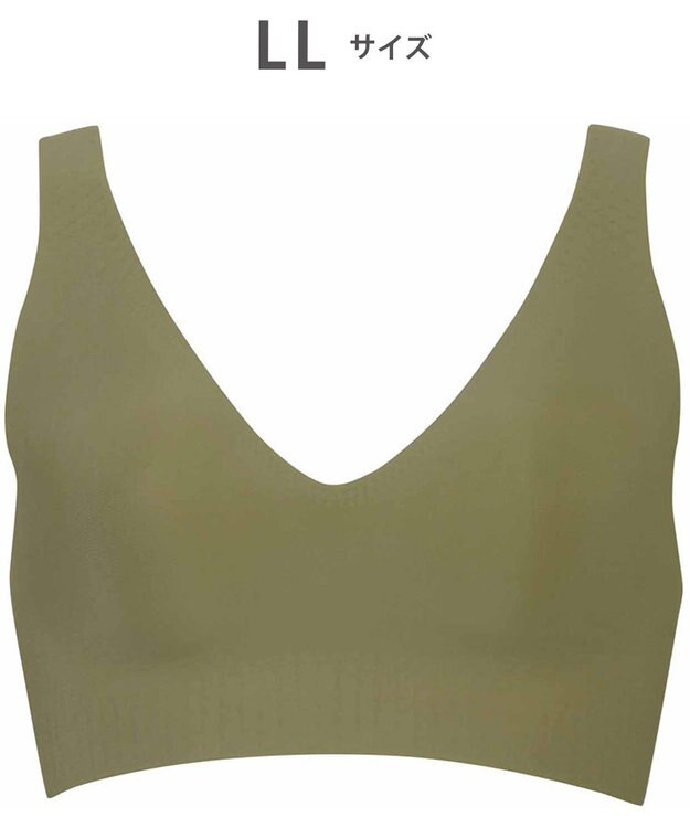 WACOAL 【GOCOCi ゴコチ】 ノンワイヤーブラ まるでつけていないような着ごこち 上向きで立体的なバストシルエット ブラトップ ハーフトップ レディース CGG536 /ワコール オリーブ