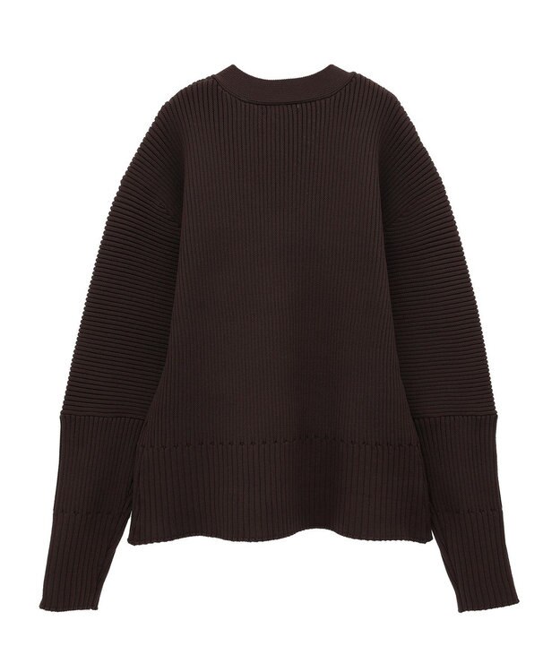 Green Parks リブニットカーディガン Brown