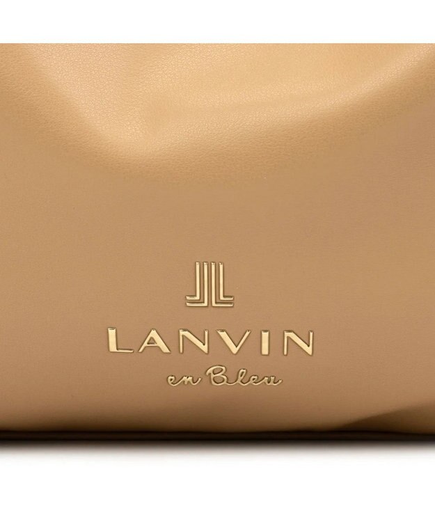 LANVIN en Bleu スフレ ハンドバッグ カフェオレ