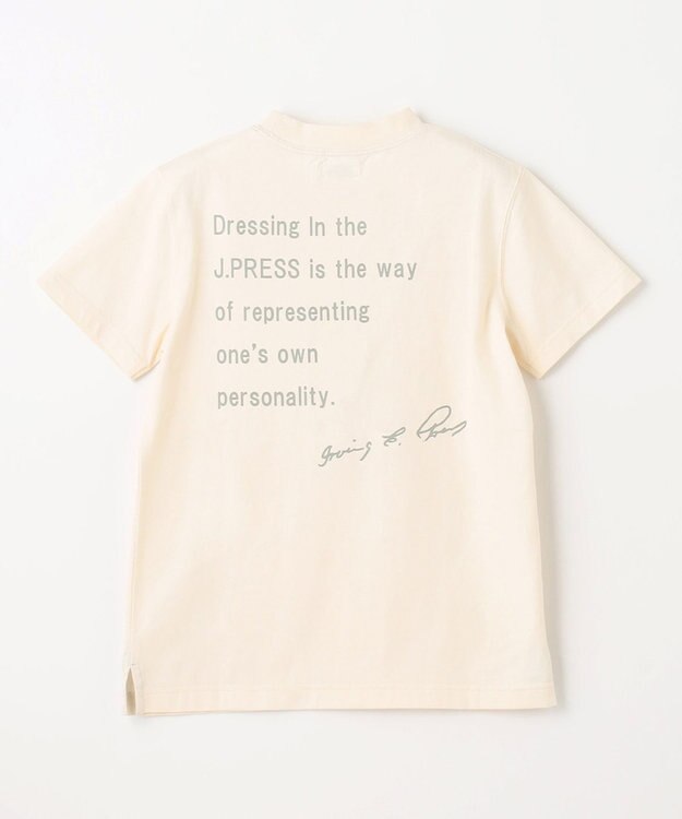 J.PRESS KIDS 【140-170cm】J.エンブロイダリーバックプリント Ｔシャツ オフホワイト系