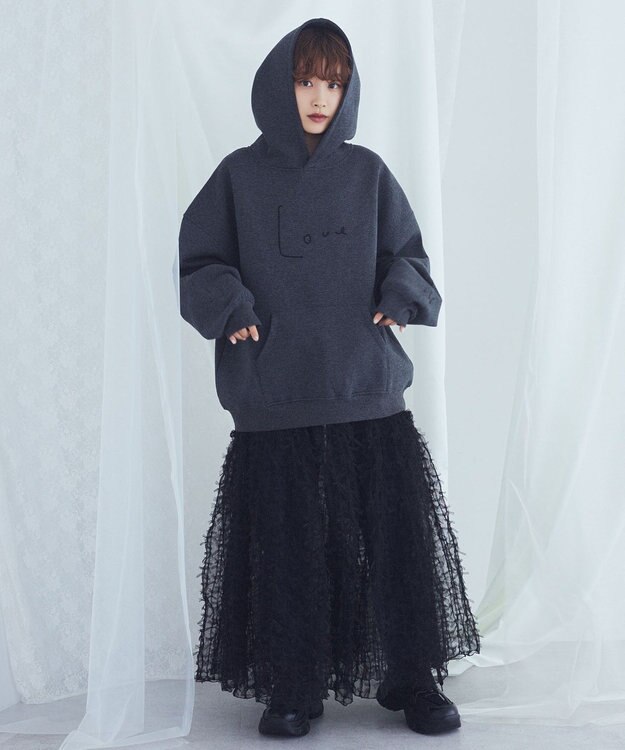 Green Parks ■高橋愛×ＧｒｅｅｎＰａｒｋｓロゴパーカー Dark Gray