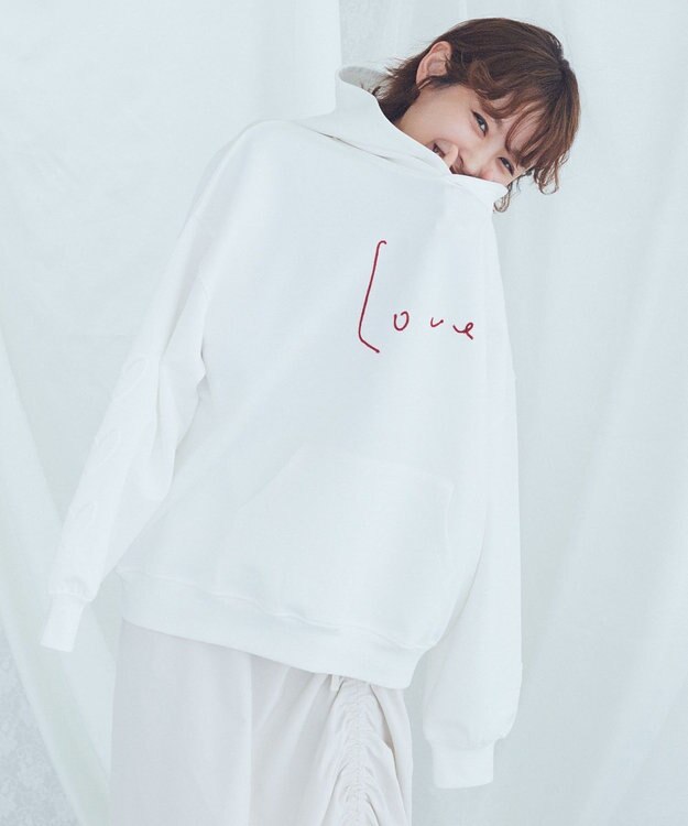 Green Parks ■高橋愛×ＧｒｅｅｎＰａｒｋｓロゴパーカー Dark Gray