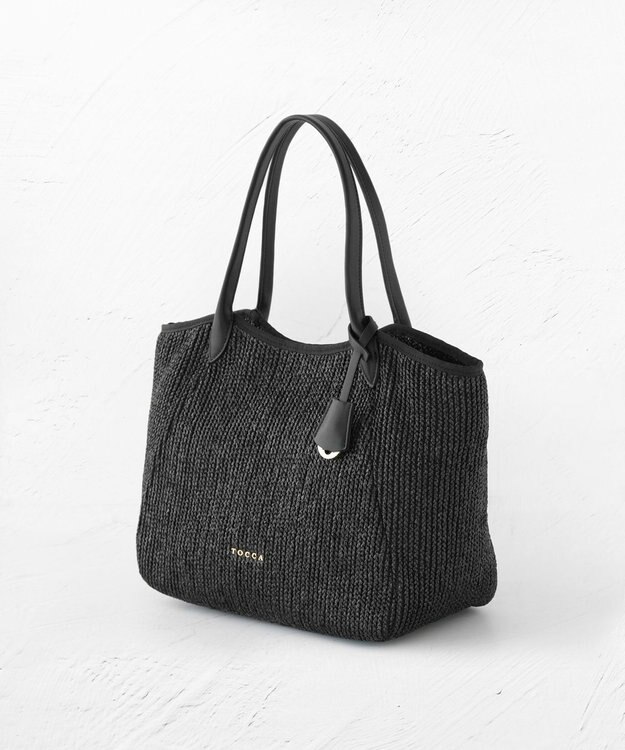 TOCCA 【A4サイズ対応】T-JARDIN BASKET かごバッグ ブラック系