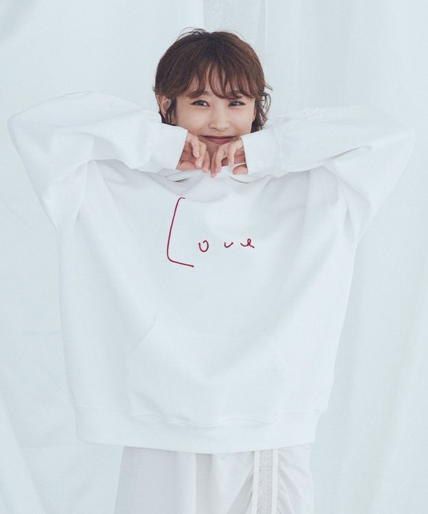 Green Parks ■高橋愛×ＧｒｅｅｎＰａｒｋｓロゴパーカー Dark Gray