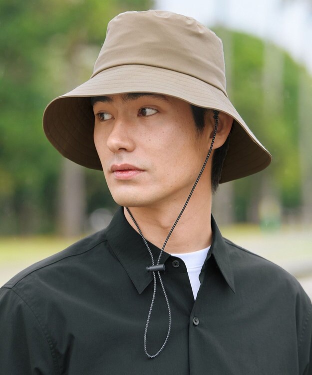 UNFILO FINE MOVE アシンメトリー ハット ベージュ