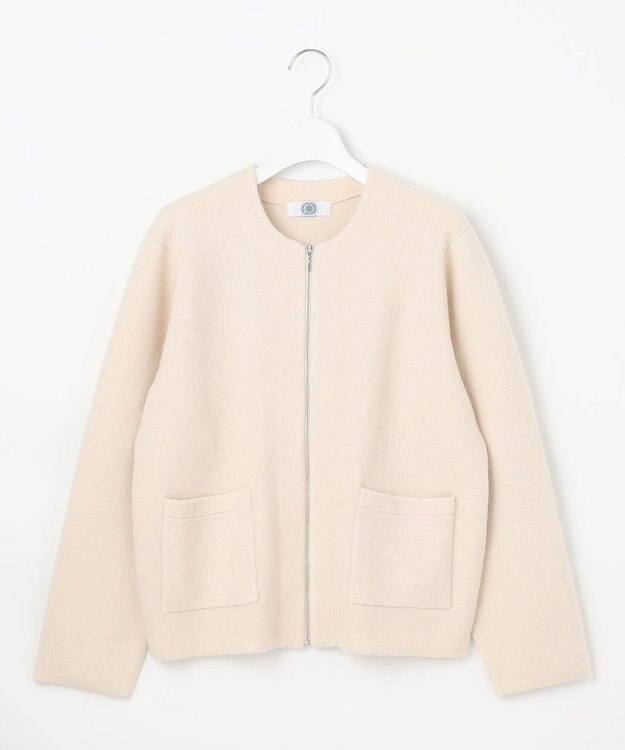 J.PRESS LADIES 【洗える】BOUCLE ニット アウター ベージュ系