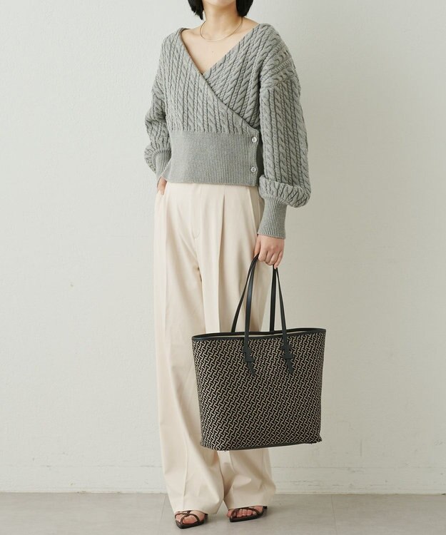 IACUCCI モノグランマ L JACQUARD/RUGA ブラック系その他2