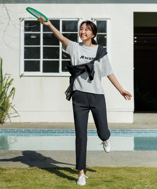 UNFILO BEAUTY FORM-Tコットン ロゴ半袖T トップグレー