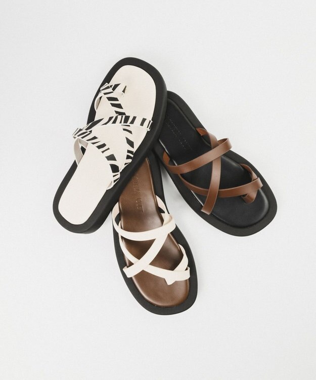 BONTRE 【PRECIEUX JOUET/プレシュウジュエ】フレキシブルソールトングサンダル/020PJ ゼブラ