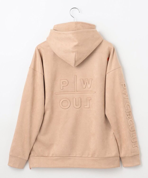 PW CIRCULUS 【MEN】スエード調 デタッチャブルフーディ ベージュ系