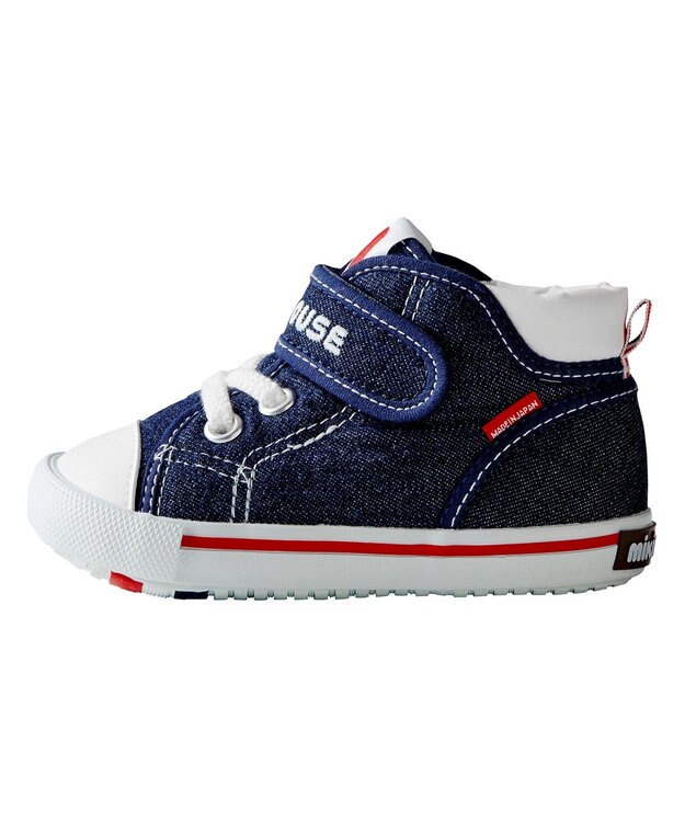 MIKI HOUSE HOT BISCUITS 【ミキハウス】【13.5-15cm】 セカンドベビーシューズ インディゴブルー