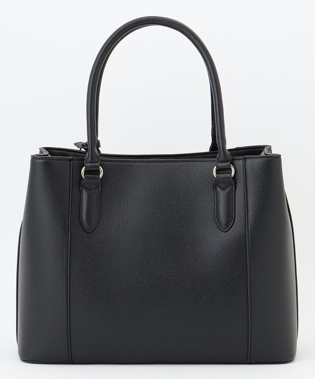 新品✨CARINA fashion トートバッグ 黒 A4収納 大容量 人気 セール】ポーチ付きエコレザーオフィストート【A4収納可