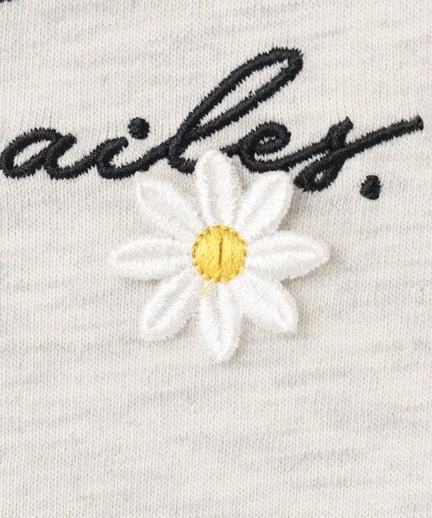 ANY KIDS ロゴ入り 長袖 Ｔシャツ 杢グレー