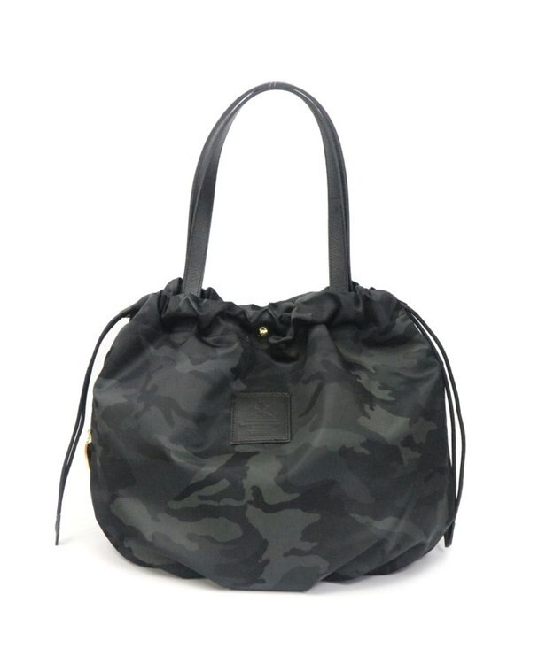 Regalo Felice 【軽量 / 大容量 / フォルムが変えられる】巾着トート / REGALO BK(ブラック×ブラック)