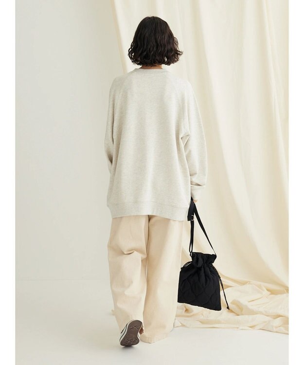 CRAFT STANDARD BOUTIQUE プリント裏毛ビッグプルオーバー Oatmeal