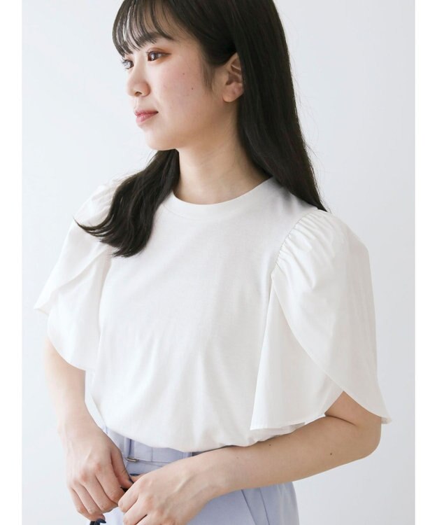 Green Parks ・ＳＵＧＡＲ　ＳＰＯＯＮ　チューリップスリーブＴＥＥ Off White