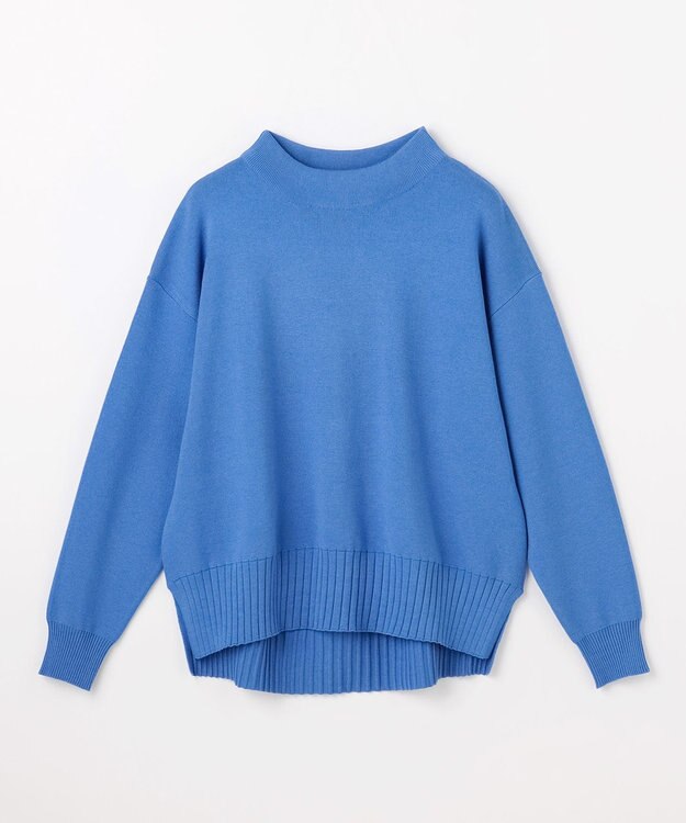 ANY L 【新色追加】ハイネックデイリーニット ブルー