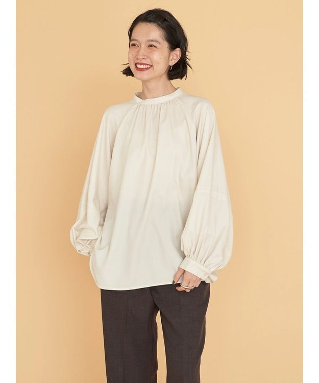 AMERICAN HOLIC ＳＥＴ　ボリュームスリーブシャツ＋ニットベスト Ivory