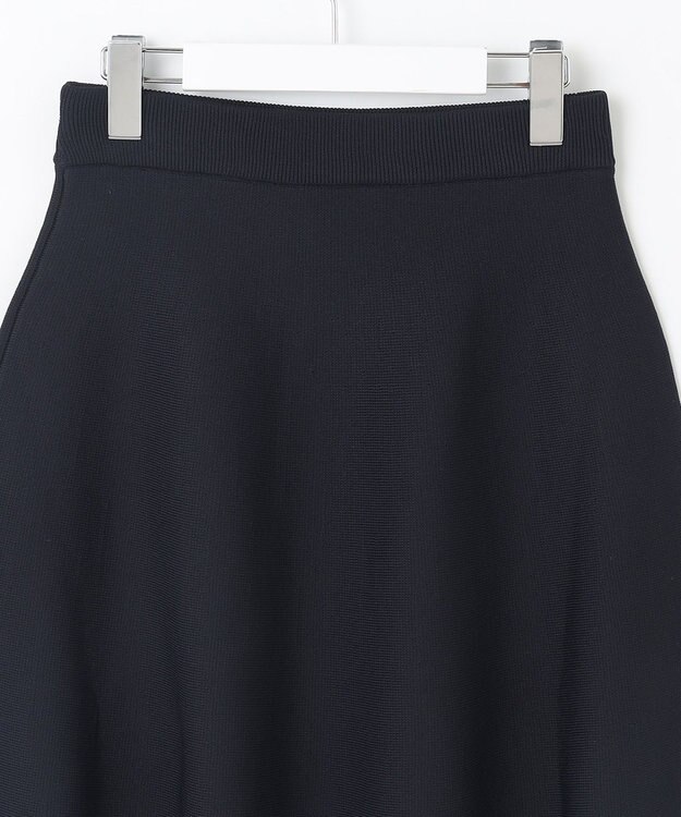 Feroux 【洗える】パフスリーブフリル ニットセットアップ ネイビー系