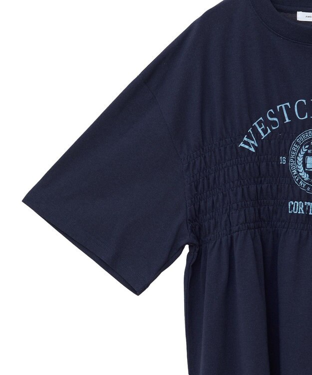 AMERICAN HOLIC カレッジプリントシャーリングプルオーバー Navy