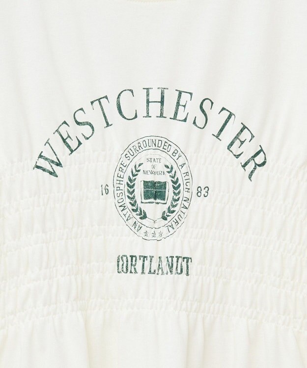 AMERICAN HOLIC カレッジプリントシャーリングプルオーバー Off White