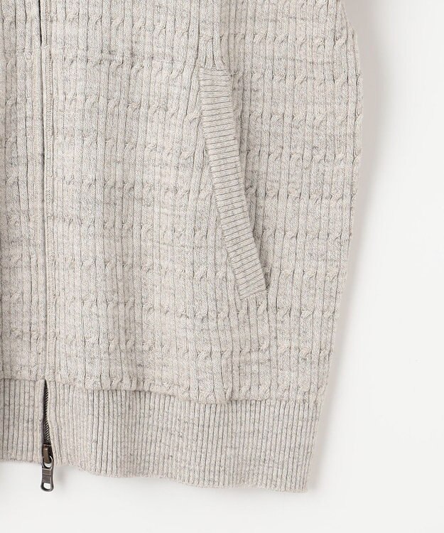 JOSEPH ABBOUD 【オリジナルオーガニックコットン使用】JOE COTTONニット パーカー ベージュ系