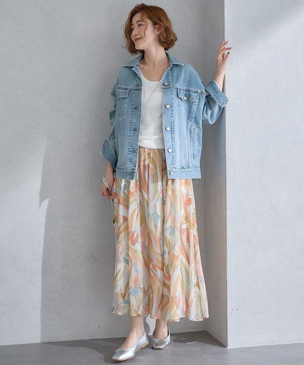 23区 【Oggi4月号掲載】ソフト バレエシューズ シルバー系