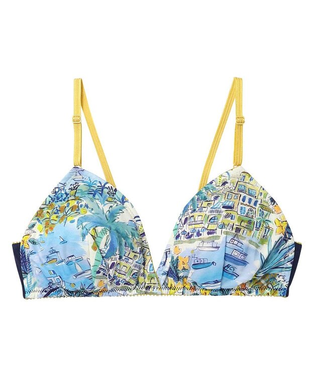 une nana cool MADE WITH LIBERTY FABRIC 【綿混】ノンワイヤーブラ BU