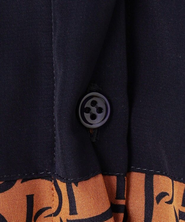 BEIGE， 【S-size】MONT THABOR / ロゴブラウス Tan×Navy