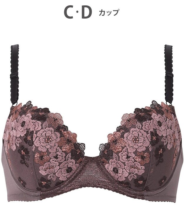 Wing 【ナチュラルアップブラ】 AA~Gカップ展開 ふっくら自然なまるみでバストアップ KB2060 ウイング／ワコール シナモンブラウン