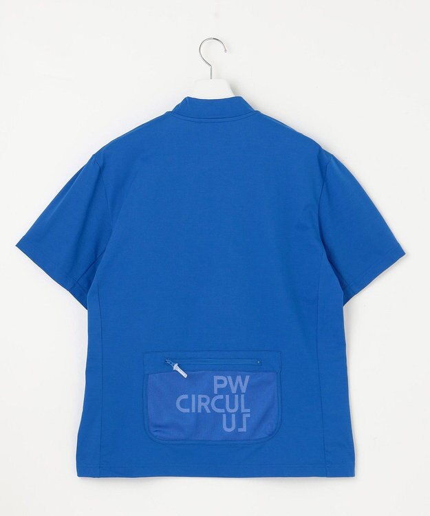 PW CIRCULUS 【UVカット / 吸水速乾 / 伸縮性抜群】【MEN】メッシュポケットモック ブルー系
