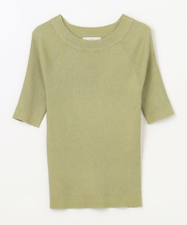 ANY ラメリブニット グリーン